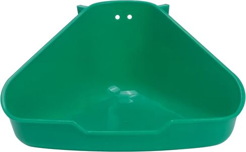 Small Corner Litter Box for Ferrets Rats Guinea Pigs Rabbits Other Animals Baby Chinchillas, Fanshaped Triangle Odorless Reinforced Sturdy Pan Bedding, Splash Proof Potty Trainer (Green, 6.5"x3.0") in Saudi Arabia
