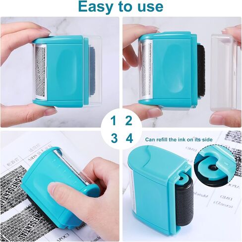 5 Pieces Privacy Stamp Roll ID Protection Identity Theft Protection Wide Roller Security Stamp for Mail, ID Blackout, Privacy Confidential (Mixed Colors,Small, Large) in Saudi Arabia