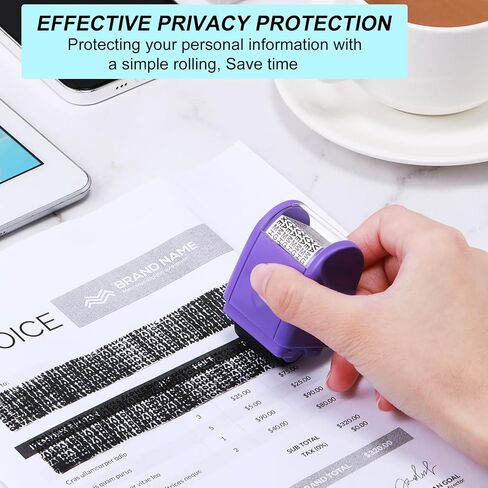 5 Pieces Privacy Stamp Roll ID Protection Identity Theft Protection Wide Roller Security Stamp for Mail, ID Blackout, Privacy Confidential (Mixed Colors,Small, Large) in Saudi Arabia
