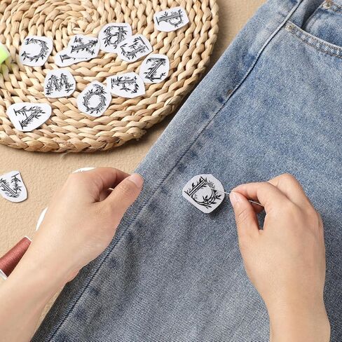 Flower Water Soluble Embroidery Patterns, 3 Sheets 80 Pcs Stick and Stitch Embroidery Papers Wash Away, Transfer Paper with Pre-Printed Floral Leaves Designs for Hand Sewing Lovers Beginners in Kuwait