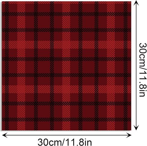 24 Sheets Christmas Pattern Paper Christmas Scrapbook Paper Red Green Collection Plaid Pattern Decorative Craft Papers, for Card Making Photo Album, 11.8 x 11.8 Inch in Saudi Arabia