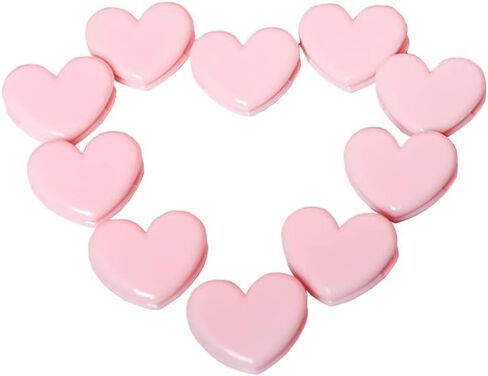 20 Pcs Cute Heart Binder Clips Mini Decorative Paper Clips Clamps Photo Hanging Clips Food Bag Clips in Saudi Arabia