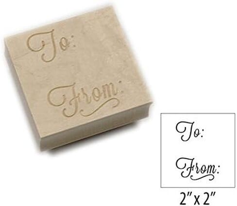 ExcelMark Square Engraved Stamp - to from (Style 3) in Saudi Arabia