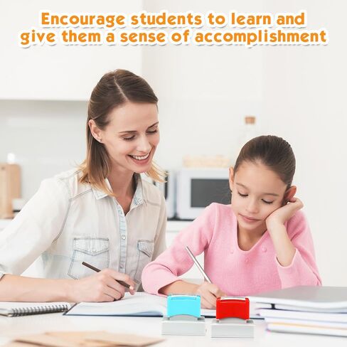 طوابع مدرس 2 PCS للفصول الدراسية أماكن إقامة خاصة المعلمون ذاتي طوابع الدرجات للفصول الدراسية العودة إلى مواجهة الواجبات المدرسية للطلاب الهدايا (خاصة ، التعلم) in Kuwait