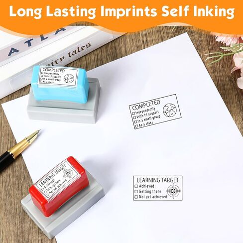 طوابع مدرس 2 PCS للفصول الدراسية أماكن إقامة خاصة المعلمون ذاتي طوابع الدرجات للفصول الدراسية العودة إلى مواجهة الواجبات المدرسية للطلاب الهدايا (خاصة ، التعلم) in Kuwait
