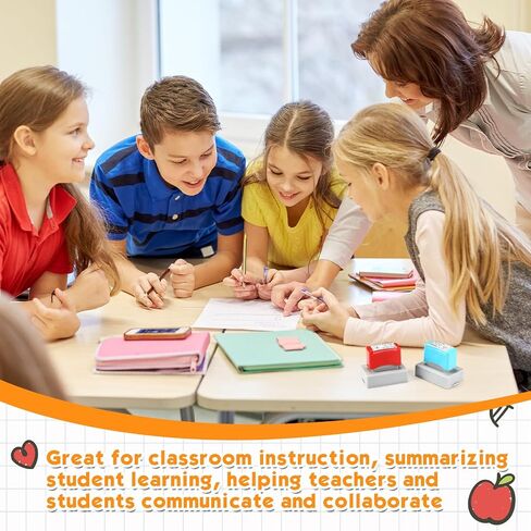 طوابع مدرس 2 PCS للفصول الدراسية أماكن إقامة خاصة المعلمون ذاتي طوابع الدرجات للفصول الدراسية العودة إلى مواجهة الواجبات المدرسية للطلاب الهدايا (خاصة ، التعلم) in Kuwait