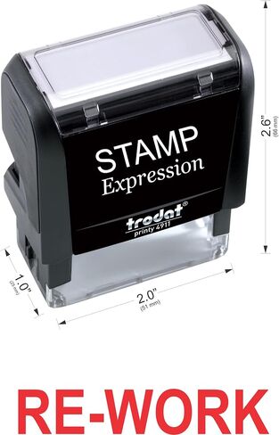 Stampexpression - إعادة عمل مكتب طابع المطاط في مكتب إعادة العمل - الحبر الأحمر (A -5377) in Saudi Arabia