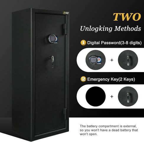 HARDROCK Gun Safe for Pistols, Biometric Wall Mounted Handgun Safe Box for Desk, Bedside,Truck，Drop Down Quick Access Security Safe with Fingerprint Keypad Lock for Home nightstand in Kuwait