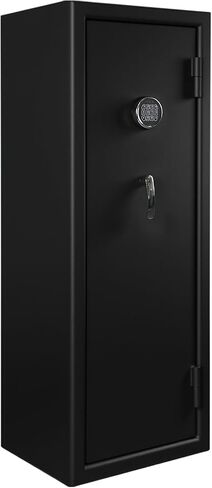 HARDROCK Gun Safe for Pistols, Biometric Wall Mounted Handgun Safe Box for Desk, Bedside,Truck，Drop Down Quick Access Security Safe with Fingerprint Keypad Lock for Home nightstand in Kuwait