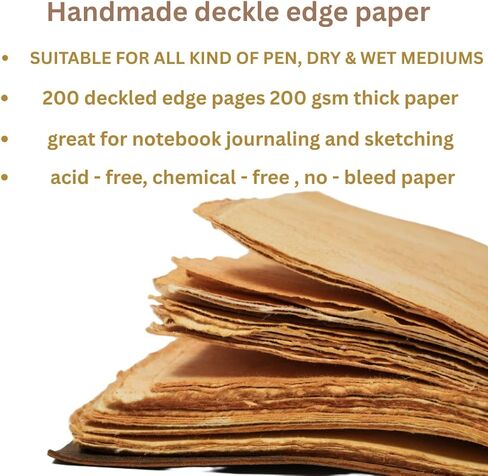 مجلة جلدية خمر 7x5 - 200 صفحة للكتابة ، الرسم ، الرسم - مذكرات سفر جلدية أصلية للرجال والنساء - دفتر بني مصنوع يدويًا ، هدية فنان ، مجلة ريفية جلدية in Kuwait