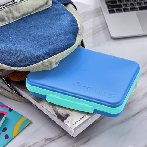 Lockermate بواسطة Bostitch Flexi Storage Box مع غطاء ، وتصميم حالة قلم رصاص قابلة للطي للمستلزمات الحرفية والمدرسة ، الأخضر in Kuwait