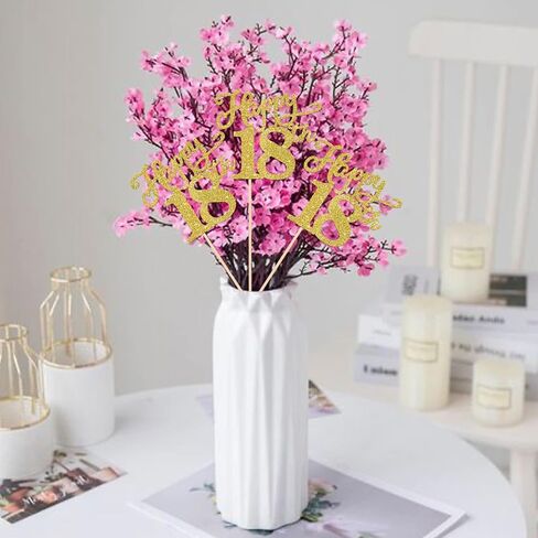 12 Pack 100th Birthday Centerpiece Sticks, Double Sided Gold Glitter 100th Anniversary Party Decorations, 100 Fabulous Table Toppers for 100th Birthday Anniversary Party Table Decorations in Saudi Arabia