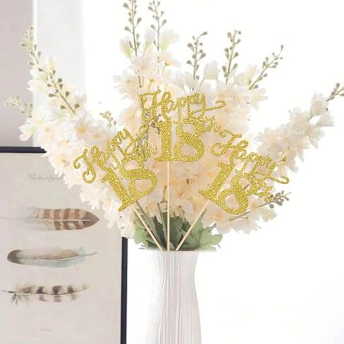 12 Pack 100th Birthday Centerpiece Sticks, Double Sided Gold Glitter 100th Anniversary Party Decorations, 100 Fabulous Table Toppers for 100th Birthday Anniversary Party Table Decorations in Saudi Arabia
