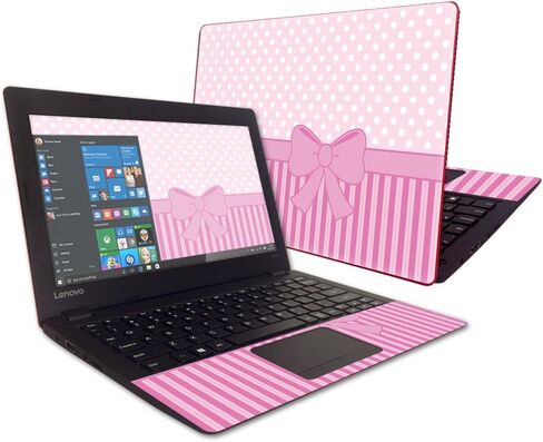 Mayyskins Skin متوافق مع Lenovo Ideapad 100s 11.6 " - Pink Phread | Protection و Date و Finy Viny Scen in Saudi Arabia