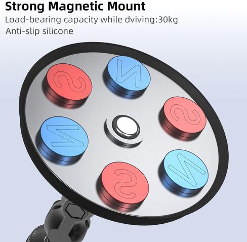 SKEZN Magnetic Camera Mount with 2 Ball Joints, Compatible with GoPro Hero 12/11/10/9/8 Black, DJI Osmo Action 4/3, Campark/AKASO and More in Kuwait