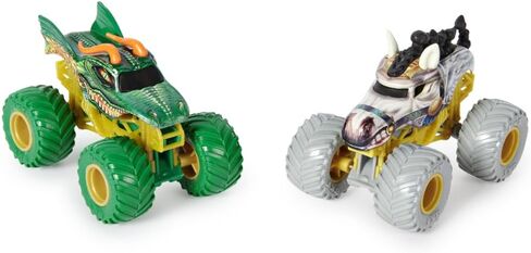 Monster Jam 2024 Series 30 1:64 Diecast Monster Truck 2-Pack ، Dragon vs Tempest Steed in Kuwait