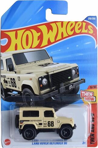 Hot Wheels Land Rover Defender 90, Then and Now 5/10 [tan] 210/250 in Saudi Arabia