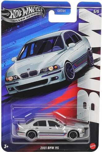 Hot Wheels Silver Series 2001 BMW M5 [Silver] ، 5/5 ، 1:64 Scale Diecast مركبة in Saudi Arabia