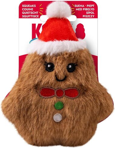 KONG Holiday Snuzzles Dog Toy – Plush Seasonal Characters, Full-Body Squeaker, Soft Holiday Cuddle Toy for Indoor Play (Reindeer, Small) in Saudi Arabia
