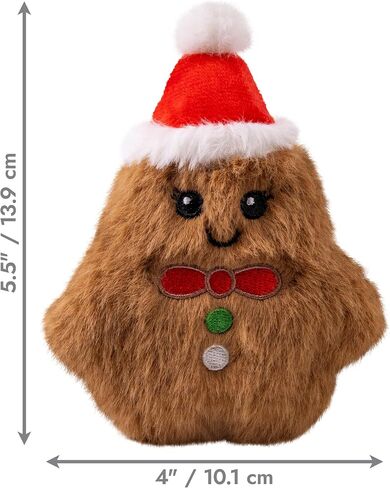 KONG Holiday Snuzzles Dog Toy – Plush Seasonal Characters, Full-Body Squeaker, Soft Holiday Cuddle Toy for Indoor Play (Reindeer, Small) in Saudi Arabia