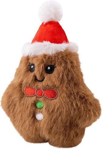 KONG Holiday Snuzzles Dog Toy – Plush Seasonal Characters, Full-Body Squeaker, Soft Holiday Cuddle Toy for Indoor Play (Reindeer, Small) in Saudi Arabia