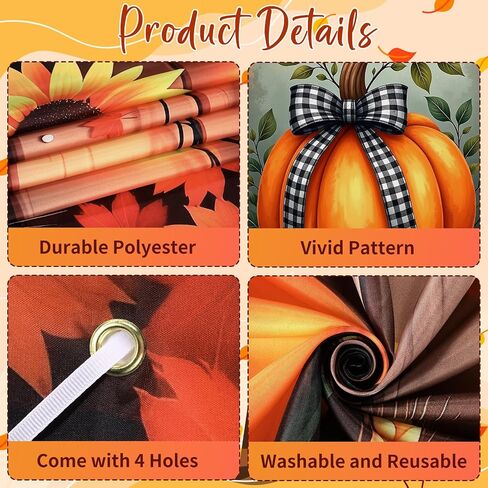Fall Door Banner Decorations Welcome Fall Front Door Cover Scarecrow Pumpkin Door Hanging Porch Sign for Indoor Outdoor Harvest Thanksgiving Party Supplies in Saudi Arabia