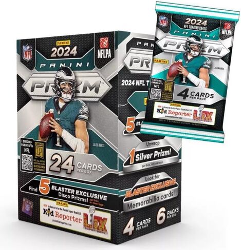 2024 Panini Prizm Football Blaster Box - 24 Football Cards Per Box in Saudi Arabia