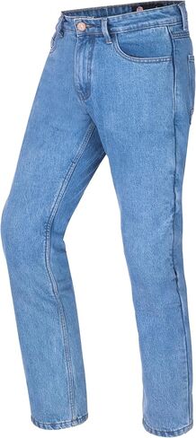 جينز للدراجات النارية من WICKED STOCK للرجال-CE LEVEL2 درع-جينز للدراجات النارية-جينز لركوب الدراجات النارية-بنطلون للدراجات النارية-أزرق داكن in Kuwait