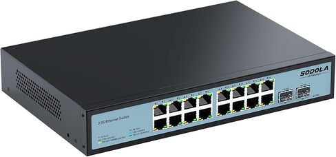6 منافذ 2.5G محول سهل التحكم عبر الويب، 4 منافذ Base-T 4 x 2.5G، 2 x 10G SFP+، تجميع ثابت، QoS/VLAN/IGMP، محول شبكة Homelab بسرعة 2.5 جيجابت in Kuwait