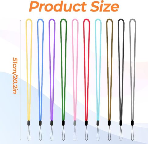 10Pcs Color Lanyards for Id Badges, Durable Cruise Lanyards for Carnival Cruise Ship Suitable Mobile Phones Cameras Key Chains Id Card Name Badge Holders (10 Colors) in Saudi Arabia