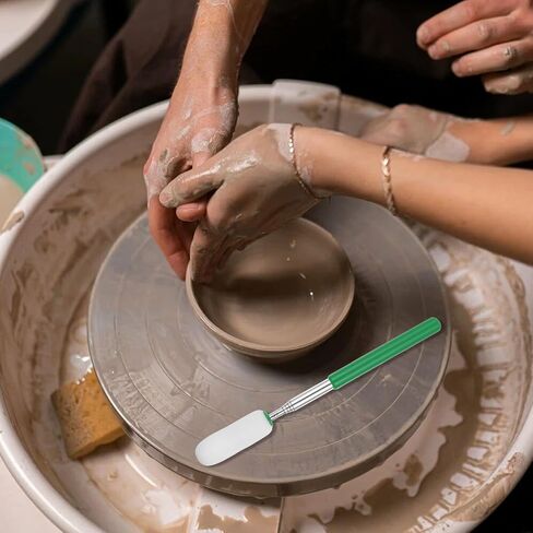 Telescoping Sponge Stick for Pottery Long Pottery Shape Sponges Ceramic Tool Adjustable Detachable Artist Vessels Clay Rods for Removing Excess Water from Tall Narrow Forms in Saudi Arabia