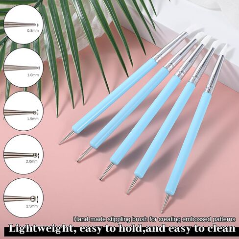 15pcs أداة نحت الطين السيليكون ، أدوات الفخار النمذجة الأداة الراتنج راتنجات النزعة لحرف DIY ، النمذجة ، الأظافر ، الرسم ، النقش ، الفخار النحت in Kuwait