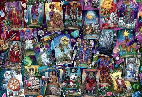 ألعاب Buffalo - Brigid Ashwood - Tarot Luminous - 2000 قطعة Jigsaw Puzzle للبالغين - تحدي اللغز المثالي لليالي اللعبة - الحجم النهائي هو 38.50 × 26.50 in Saudi Arabia