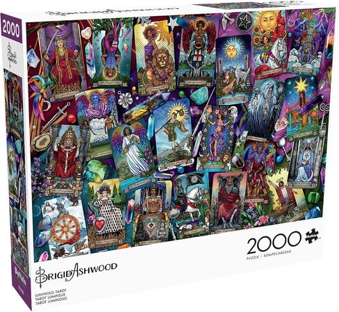 ألعاب Buffalo - Brigid Ashwood - Tarot Luminous - 2000 قطعة Jigsaw Puzzle للبالغين - تحدي اللغز المثالي لليالي اللعبة - الحجم النهائي هو 38.50 × 26.50 in Saudi Arabia