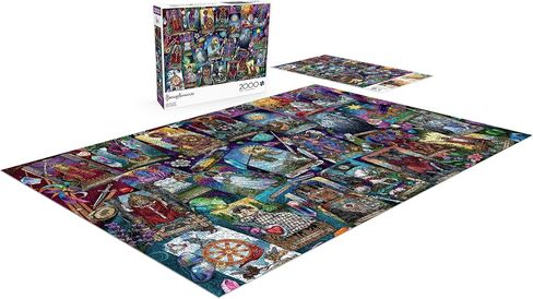 ألعاب Buffalo - Brigid Ashwood - Tarot Luminous - 2000 قطعة Jigsaw Puzzle للبالغين - تحدي اللغز المثالي لليالي اللعبة - الحجم النهائي هو 38.50 × 26.50 in Saudi Arabia
