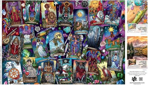 ألعاب Buffalo - Brigid Ashwood - Tarot Luminous - 2000 قطعة Jigsaw Puzzle للبالغين - تحدي اللغز المثالي لليالي اللعبة - الحجم النهائي هو 38.50 × 26.50 in Saudi Arabia