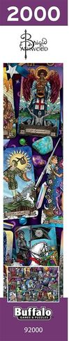 ألعاب Buffalo - Brigid Ashwood - Tarot Luminous - 2000 قطعة Jigsaw Puzzle للبالغين - تحدي اللغز المثالي لليالي اللعبة - الحجم النهائي هو 38.50 × 26.50 in Saudi Arabia