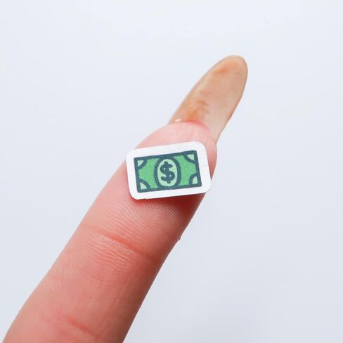 Dollar Bill Color Mini Planner Stickers (224 Stickers) (Pink Matte White) in Saudi Arabia