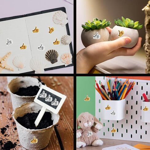 320Pcs Thumbs UP Self-Adhesive Stickers Funny Cartoon Water Bottle Stickers Decal Waterproof Reward Decals Accesory for Laptop Paper Decor Teacher Awards Classroom Prizes 20 Sheets in Saudi Arabia