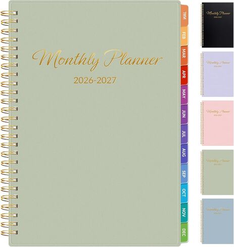 GNL Monthly Planner 2026-2027 ، 2 سنة (27 شهرًا) مخطط التقويم ، أكتوبر 2025 - ديسمبر 2027 ، 7 "× 10" فروق شهرية ومخطط سنوي ، مثالي للتخطيط المنزلي للمكاتب المدرسية ، الأسود in Kuwait