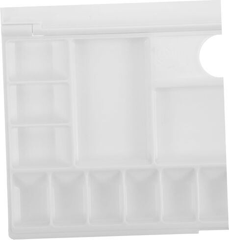 18-Color Plastic Folding Watercolor Mixing Palette for Artists Moisture-Proof Paint Box Lid for DIY Projects and Home Use in Saudi Arabia