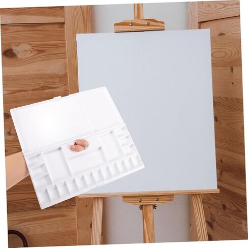 18-Color Plastic Folding Watercolor Mixing Palette for Artists Moisture-Proof Paint Box Lid for DIY Projects and Home Use in Saudi Arabia