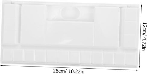 Homoyoyo 18-Grid قابلة للطي من البلاستيك ألوان مائية مقاومة للألوان المائية للفنانين DIY Paint Mixing Tray Lid مناسب للملوحة المائية والزيت in Saudi Arabia
