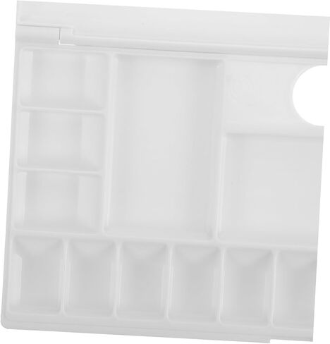 Homoyoyo 18-Grid قابلة للطي من البلاستيك ألوان مائية مقاومة للألوان المائية للفنانين DIY Paint Mixing Tray Lid مناسب للملوحة المائية والزيت in Saudi Arabia