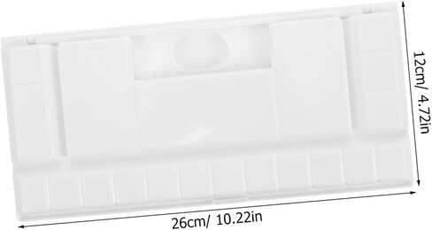 Gadpiparty 18-Color Plastic Folding Watercolor Palette Lid Portable Paint Mixing Tray for Artists and DIY Painting for Outdoor Sketching and Home Use in Saudi Arabia