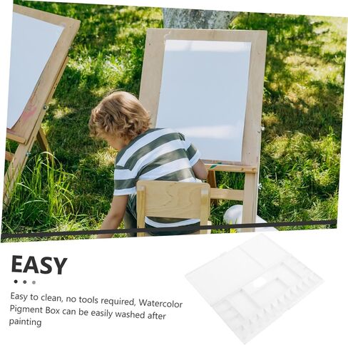 Gadpiparty 18-Color Plastic Folding Watercolor Palette Lid Portable Paint Mixing Tray for Artists and DIY Painting for Outdoor Sketching and Home Use in Saudi Arabia