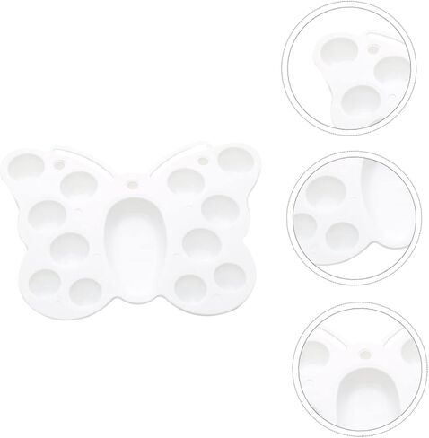 Uonlytech Butterfly-Shaped Multi-Function Painting Mixing Plate 12-Piece Creative Pigment Tray for Boys and Girls and Adults for Art Projects and Classroom Use in Saudi Arabia