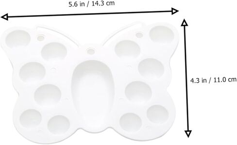 Uonlytech Butterfly-Shaped Multi-Function Painting Mixing Plate 12-Piece Creative Pigment Tray for Boys and Girls and Adults for Art Projects and Classroom Use in Saudi Arabia