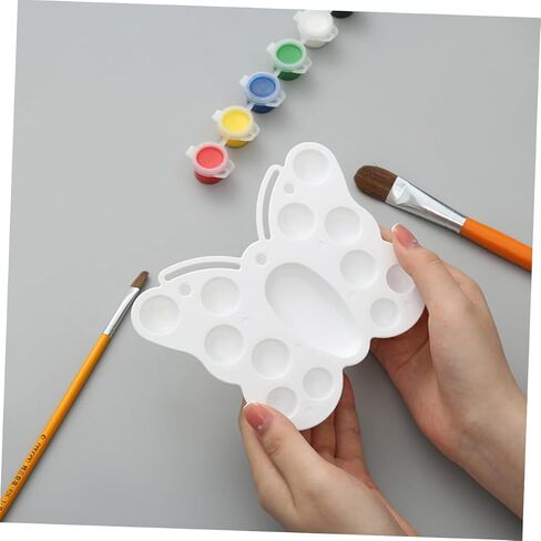 Uonlytech Butterfly-Shaped Multi-Function Painting Mixing Plate 12-Piece Creative Pigment Tray for Boys and Girls and Adults for Art Projects and Classroom Use in Saudi Arabia