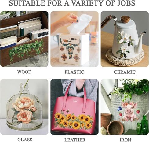 Olycraft 3pcs/مجموعة روز فرك على عمليات نقل الأثاث والحرف 6x12 بوصة عتيقة إطار إطار النقل in Saudi Arabia